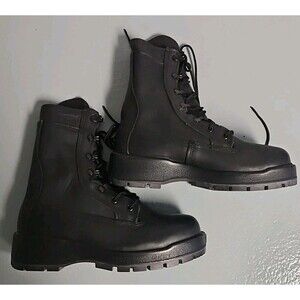 Belleville F360ST Vibram Sole  Leather Steel Toe Combat Boots SZ 6.5 NEW
